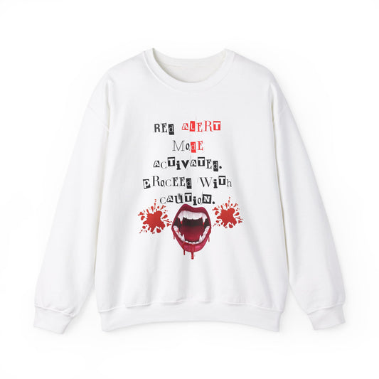 red alert mode activated funny Crewneck Sweatshirt