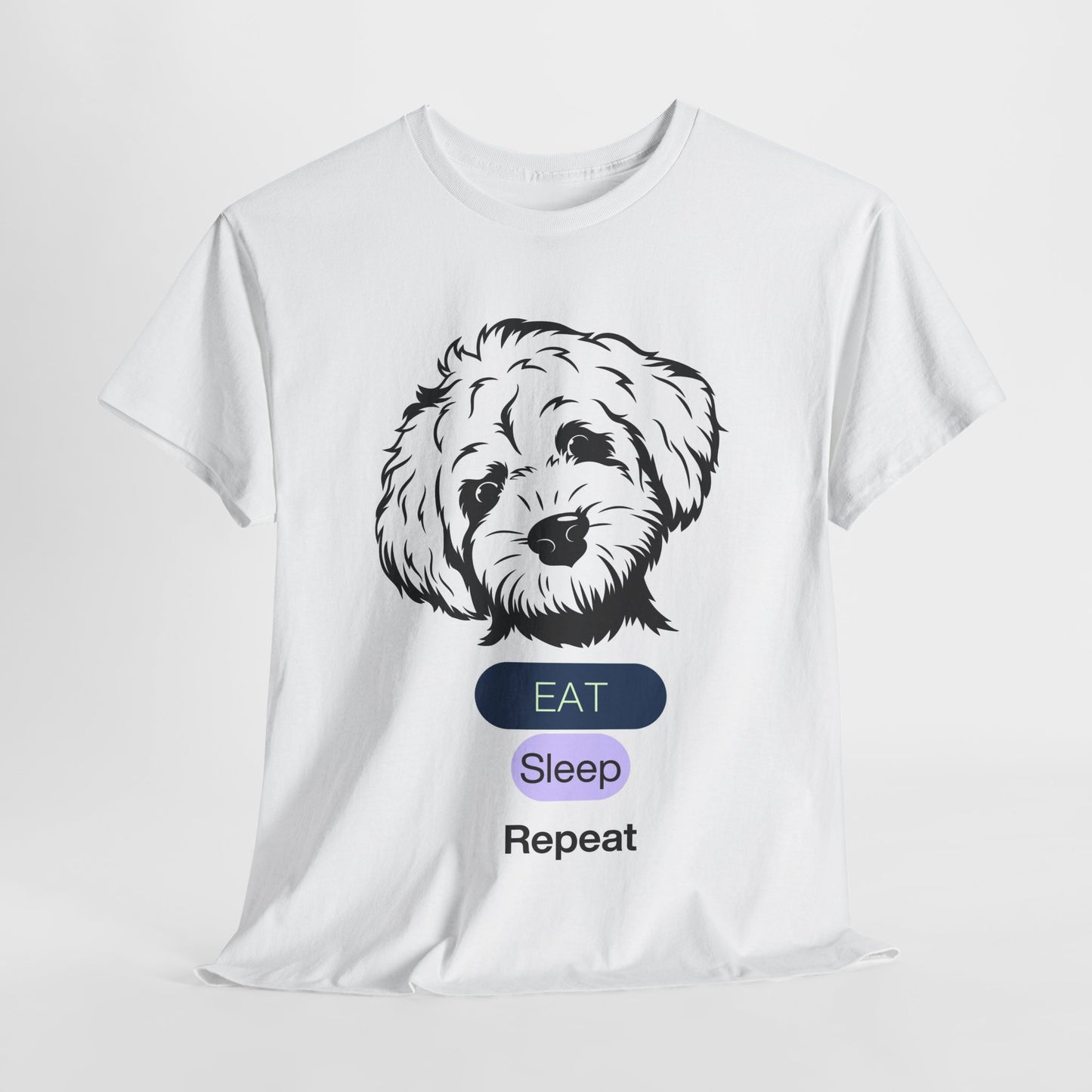 eat sleep repeat poodle t shirt