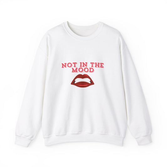 not in the mood lips  Crewneck Sweatshirt