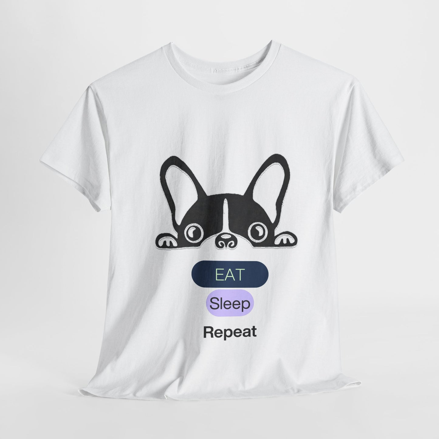 french bulldog t shirt cute eat sleep repeat