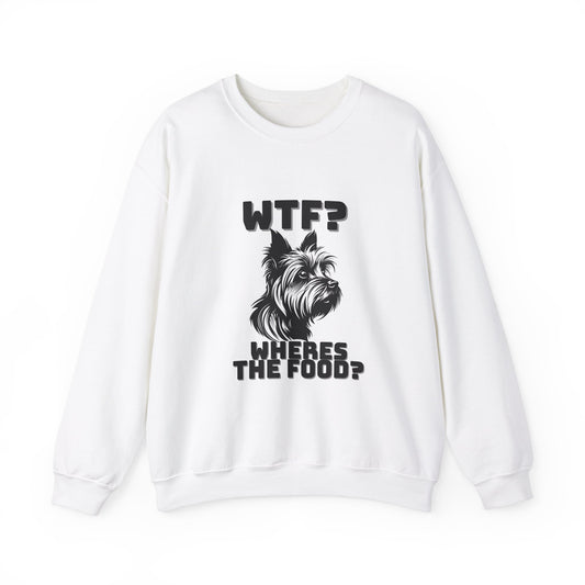 wtf wheres the food yorkie Crewneck Sweatshirt