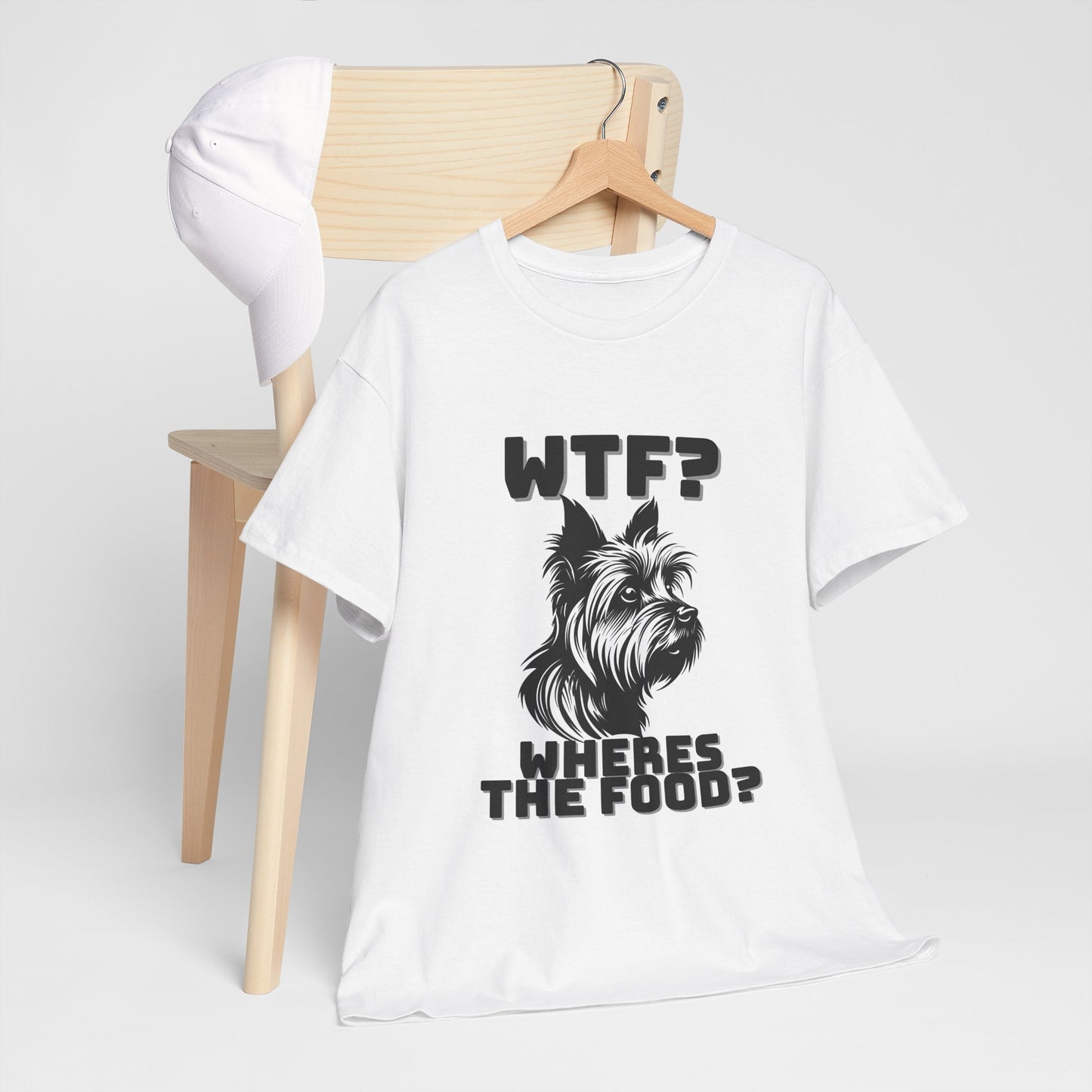 yorkie wheres the food funny t shirt